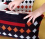 Aberto Design Cojín Rustic - Black Multicolor